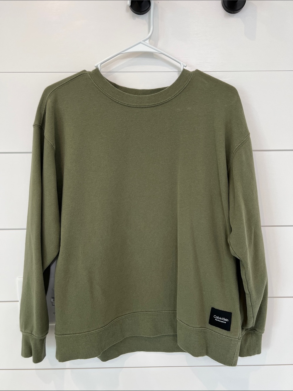 Women’s Calvin Klein Olive Crewneck Sweatshirt